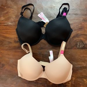 Victoria’s Secret - PINK Wear Everywhere Push Up Bra Sz 34 D Bundle of 2